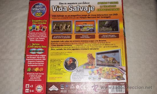 Juegos de mesa: JUEGO DE MESA VIDA SALVAJE DE EDUCA CON DVD - Foto 3