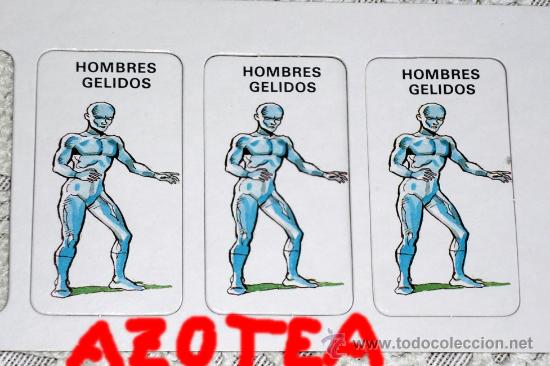 Jeux de table: TRES TARJETAS HOMBRES GELIDOS .DEFENSORES DE LA TIERRA DE CEFA 1986