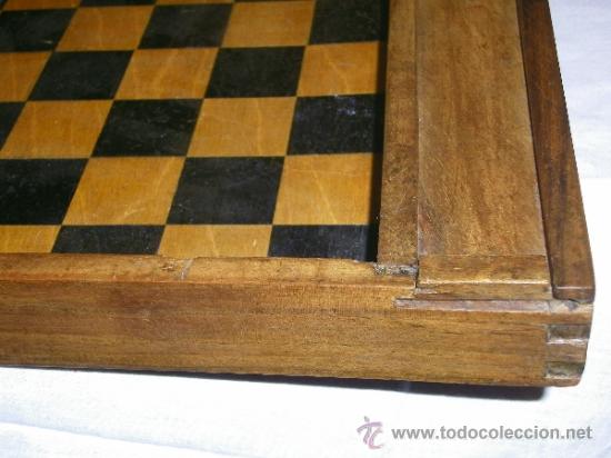 Juegos de mesa: JUEGO DE DAMAS MUY ANTIGUO - Foto 5