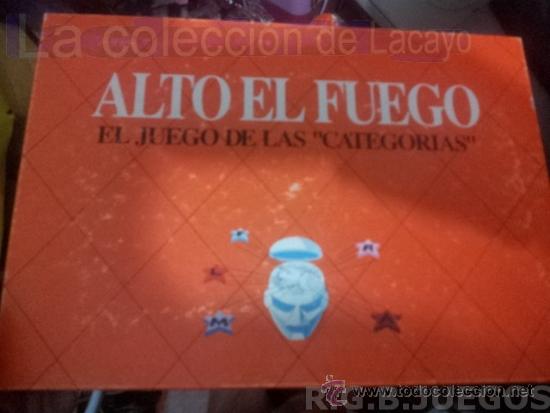 Juegos de mesa: ALTO EL FUEGO EL JUEGO A&Ntilde;O 1990  ANTIGUO JUEGO DE MESA  DE LAS CATEGORIAS POR JUFASA FAMOLIR