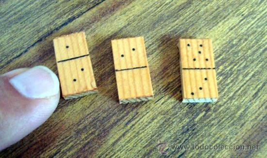 Juegos de mesa: Peque&ntilde;o juego del domino en madera - Foto 2