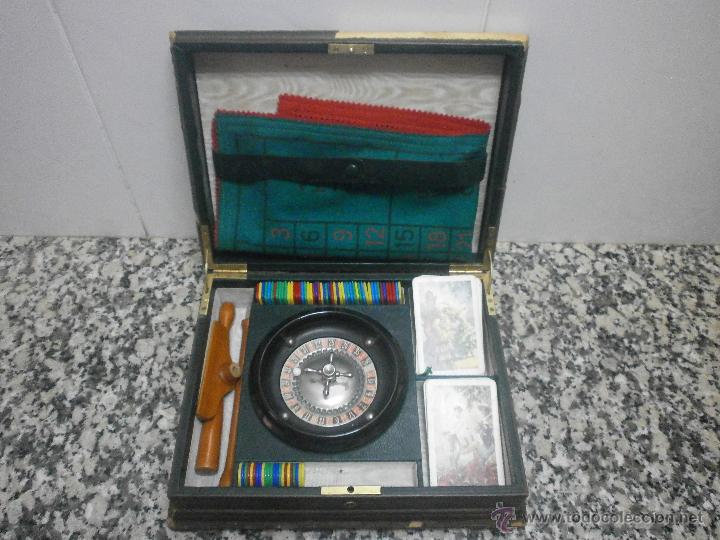 Board Games: ANTIGU CAJA DE JUEGO DE LA RULETA CON FICHAS TAPETE  BASTON DE CROUPIERY CARTAS  FOURNIER N&ordm; 260