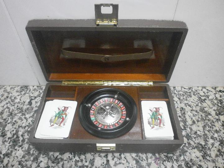 Board Games: ANTIGUA CAJA DE LA RULETA CON 2 JUEGOS DE CARTAS MEDIANO TRIESTEN&ordm; 4051 GENN 1969