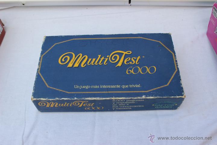 Board Games: MULTI TEST 6000 ** 1987 ** FACTOR GAMES ** COMPLETO- JUEGO DE MESA
