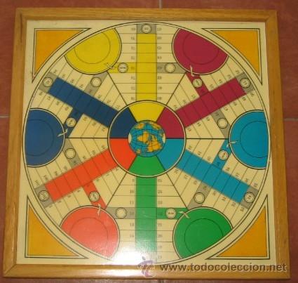 Juegos de mesa: ANTIGUO TABLERO DE PARCH&Iacute;S O PARCHESI Y OCA DE MADERA - Foto 1