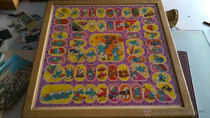 Juegos de mesa: Tablero del juego de La Oca de los Pitufos. De 1983 - Foto 1