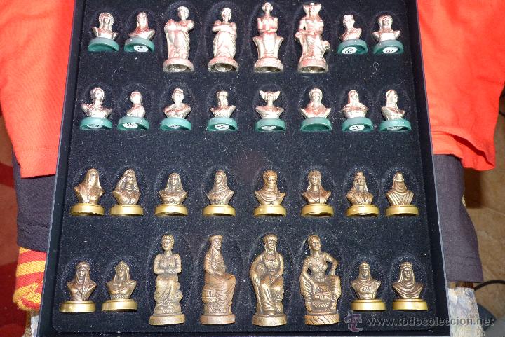 Juegos de mesa: PRECIOSO AJEDREZ FIGURAS HIST&Oacute;RICAS - Foto 4