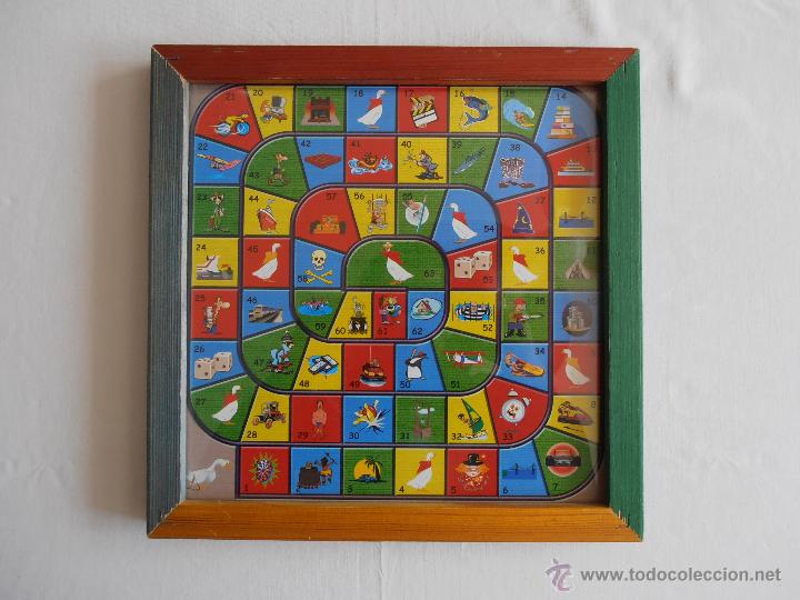 Juegos de mesa: PARCHIS Y OCA TABLERO COLORES DE MADERA - Foto 4