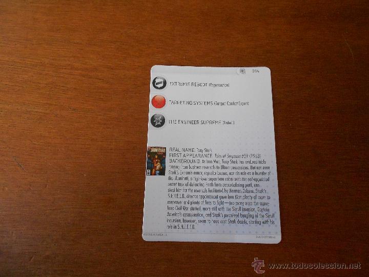 Juegos de mesa: HEROCLIX MARVEL, CARTA IRON MAN - Foto 2
