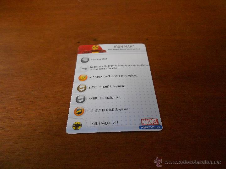Juegos de mesa: HEROCLIX MARVEL, CARTA IRON MAN - Foto 3
