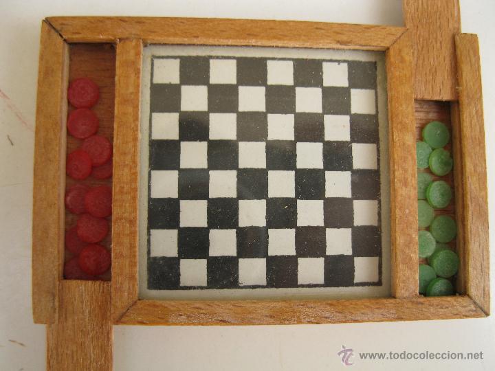 Giochi da tavolo: ANTIGUO JUEGO DE LAS DAMAS EN MINIATURA.