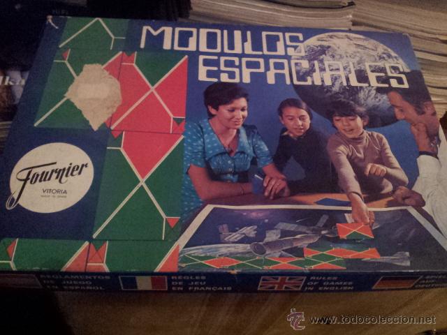 Jogos de mesa: JUEGO DE FOURNIER M&Oacute;DULOS ESPACIALES. A&Ntilde;OS 70. JUEGO DE NAVES ESPACIALES.COMPLETO