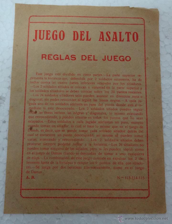 Juegos de mesa: ANTIGUO JUEGO DEL ASALTO - 225 - Foto 2