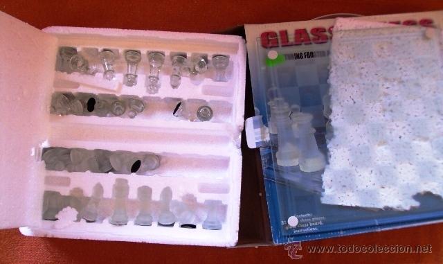 Juegos de mesa: Juego de mesa Ajedrez en cristal COMPLETO - Foto 2