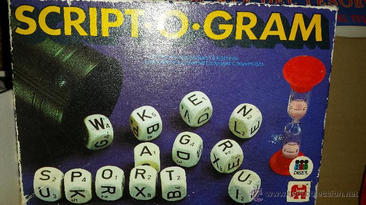 Jogos de mesa: Script O Gram 1979