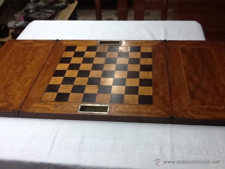 Juegos de mesa: Ajedrez, tabla extensible con ceniceros - Foto 1