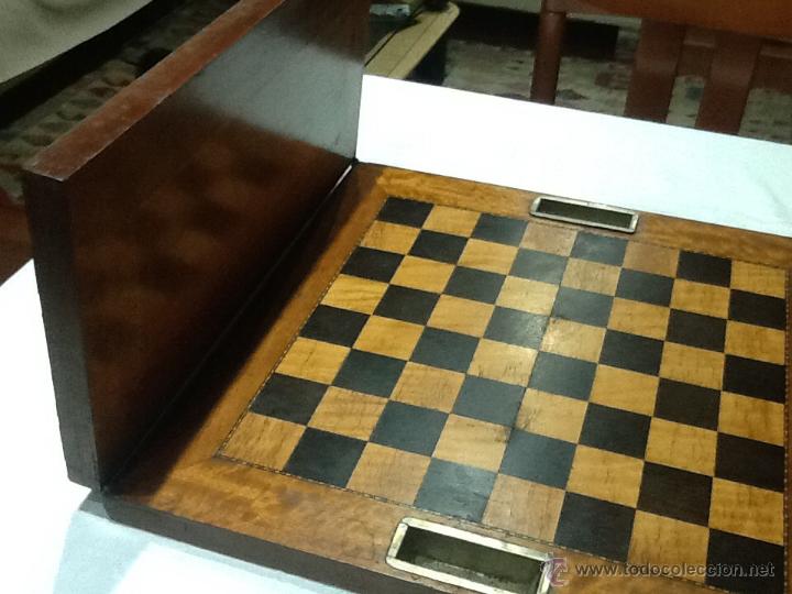 Juegos de mesa: Ajedrez, tabla extensible con ceniceros - Foto 4
