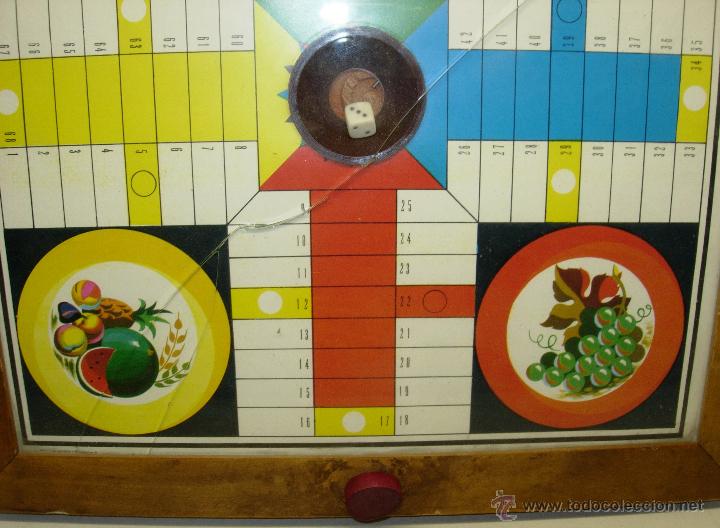 Juegos de mesa: antiguo parch&iacute;s autom&aacute;tico con bonitas ilustraciones - Foto 2