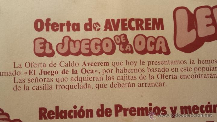 Juegos de mesa: ANTIGUO JUEGO DE LA OCA DE AVECREM - Foto 3