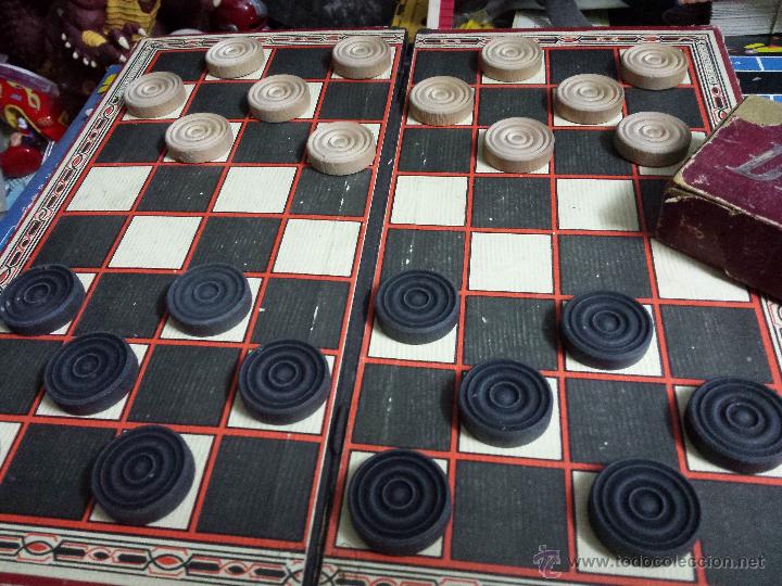 Brettspiele: ANTIGUO JUEGO DE DAMAS DE MADERA MADE ENGLAND MAS DE 75 A&Ntilde;OS DRAUGHTS