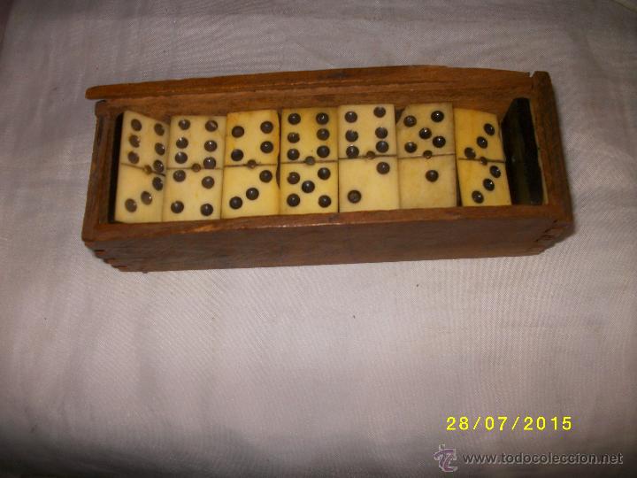 Juegos de mesa: DOMINO NUMERADA EN MARFIL DEL SIGLO PASADO - Foto 2