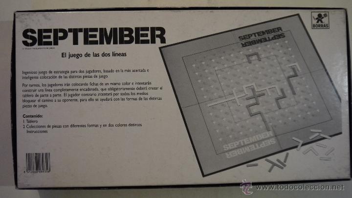 Juegos de mesa: SEPTEMBER - BORR&Aacute;S - 1985 - Foto 2