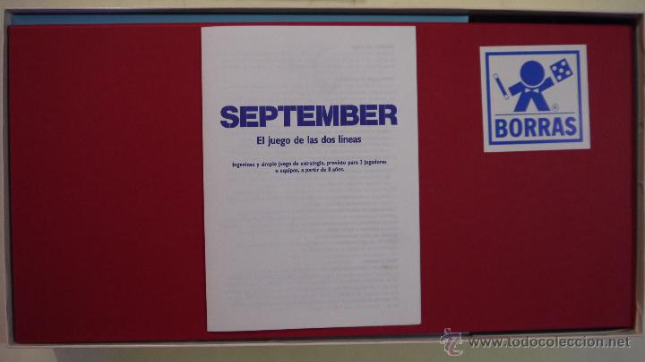 Juegos de mesa: SEPTEMBER - BORR&Aacute;S - 1985 - Foto 3