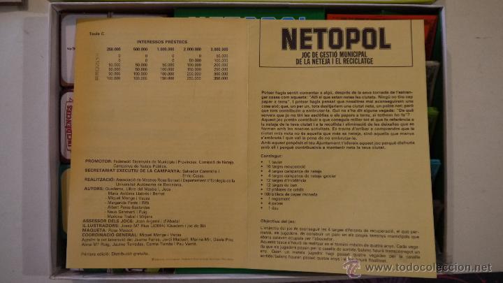 Juegos de mesa: NETOPOL. JUGA NET AMB LA TEVA CIUTAT - EDUCA - EN CATALAN - Foto 5
