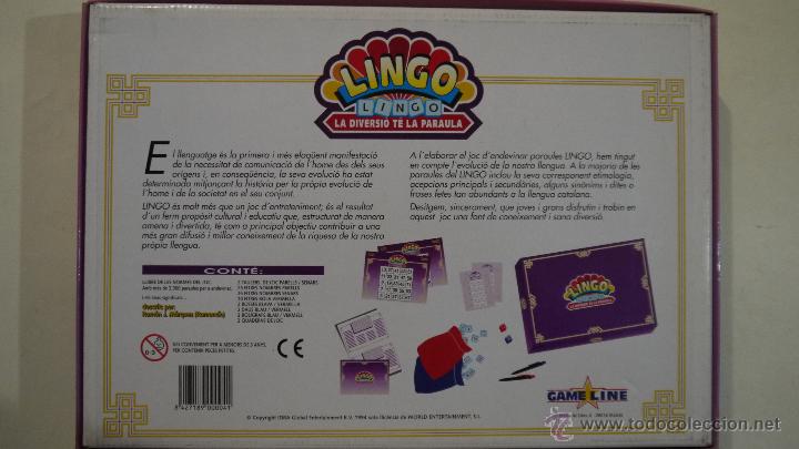 Juegos de mesa: EL LINGO (VERSI&Oacute;N EN CATAL&Aacute;N) - GAME LINE - 1994 - Foto 2