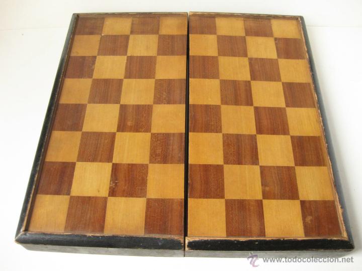 Juego gigante de ajedrez piezas de madera vintage ~ piezas grandes