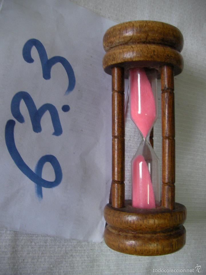 Juegos de mesa: RELOJ DE ARENA DE MADERA - Foto 1