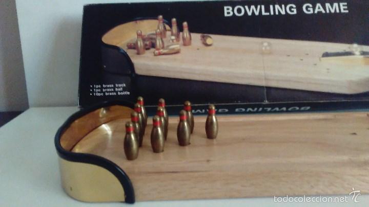 Juegos de mesa: Juego de bolos en bronce y madera - Foto 8