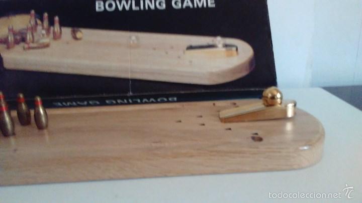 Juegos de mesa: Juego de bolos en bronce y madera - Foto 9