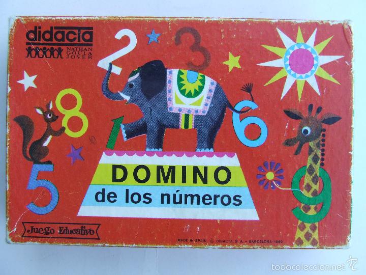 Juegos de mesa: DOMINO DE LOS NUMEROS DIDACTA REF. 1005 COMPLETO A&Ntilde;O 1969 - Foto 1