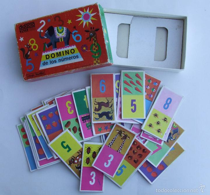 Juegos de mesa: DOMINO DE LOS NUMEROS DIDACTA REF. 1005 COMPLETO A&Ntilde;O 1969 - Foto 2