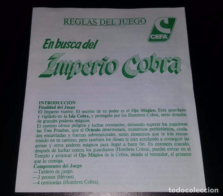 Juegos de mesa: En busca del Imperio Cobra - Huida del Imperio Cobra - CEFA &iexcl;Completos e impecables! - Foto 9