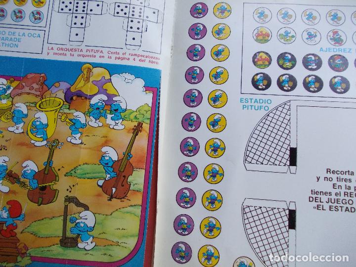 Juegos de mesa: La oca Pitufa ( Ven&iacute;a dentro del disco de los pitufos) - Foto 2
