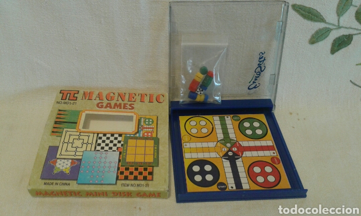 Juegos de mesa: Parch&iacute;s magn&eacute;tico 10x10 cm - Foto 1