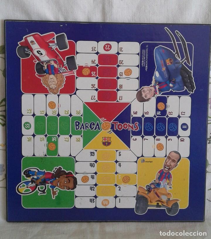 Juegos de mesa: Tablero reversible Oca y Parch&iacute;s Bar&ccedil;a Toons - Foto 1