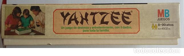 Juegos de mesa: YAHTZEE. Juegos MB a&ntilde;o 1983 - Foto 6