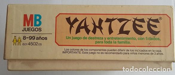Juegos de mesa: YAHTZEE. Juegos MB a&ntilde;o 1983 - Foto 8