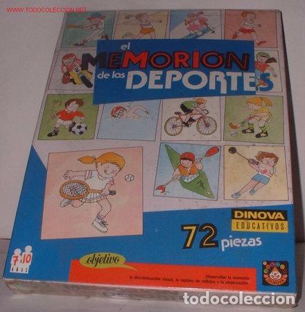 Juegos de mesa: EL MEMORION DE LOS DEPORTES, DE DINOVA, EN CAJA. CC - Foto 1