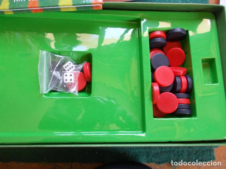 Juegos de mesa: Backgammon juego con libro en ingl&eacute;s de como se juega - Foto 2
