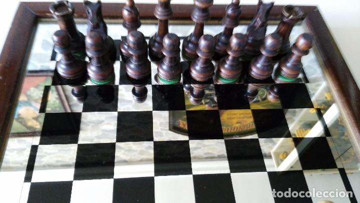 Juegos de mesa: AJEDREZ - madera , cristal con efecto espejo - Foto 3