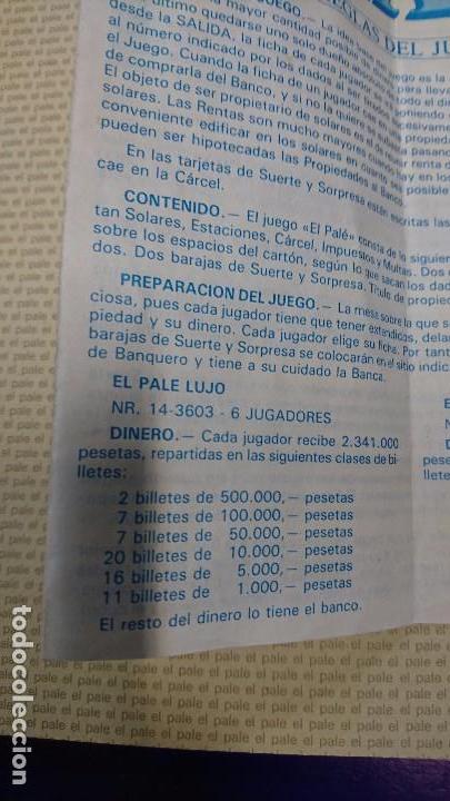 Juegos de mesa: JUEGO DE MESA EL PAL&Eacute;, CEFA, 1988,COMPLETO - Foto 4