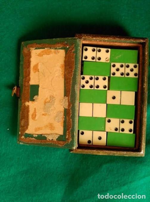 Juegos de mesa: ANTIGUO JUEGO DE DOMINO MINIATURA - Foto 3