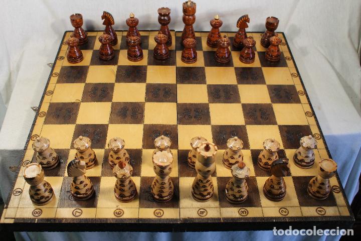 Juegos de mesa: ajedrez grande de madera - Foto 5