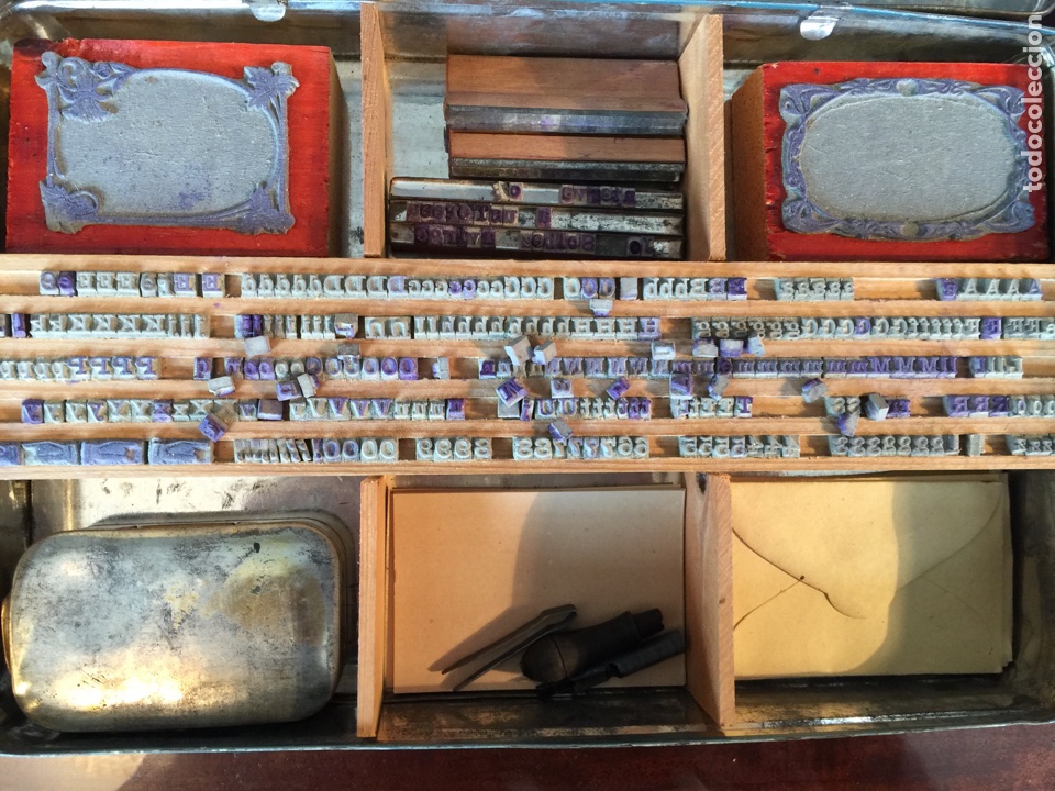 Juegos de mesa: Juego de imprenta antiguo - Foto 3