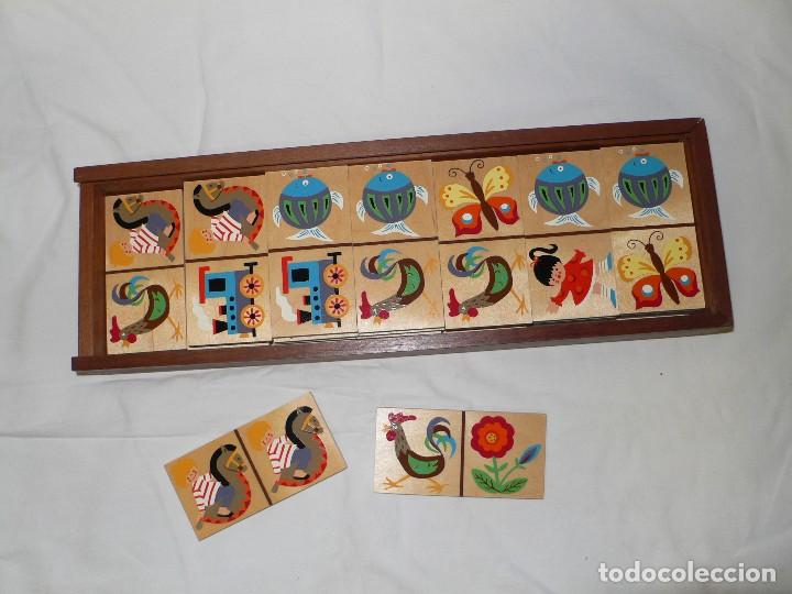 Juegos de mesa: DOMIN&Oacute; INFANTIL EN MADERA - Foto 3