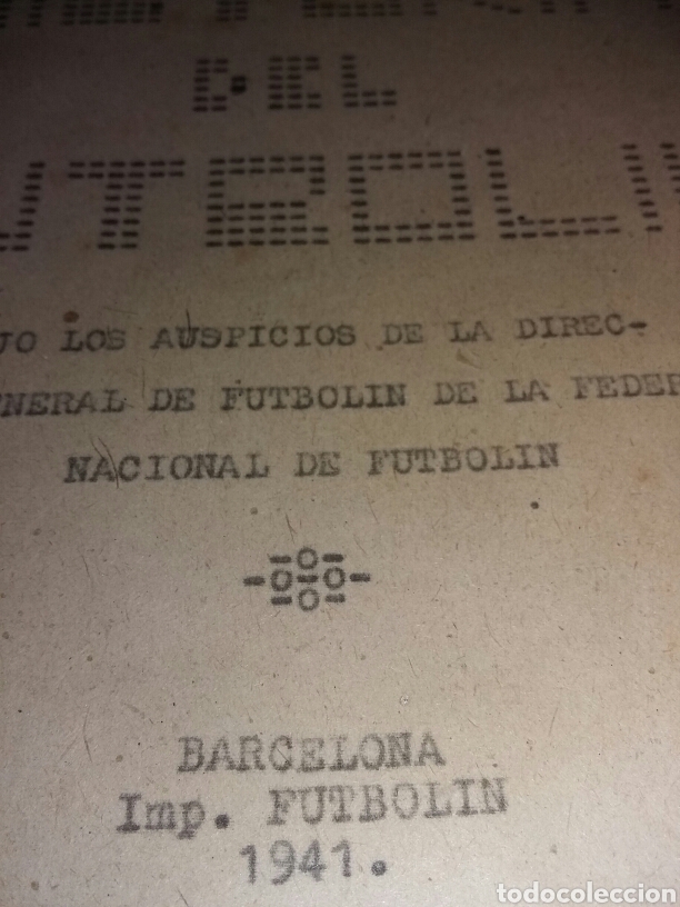 Juegos de mesa: Futbolin documento in&eacute;dito - Foto 1